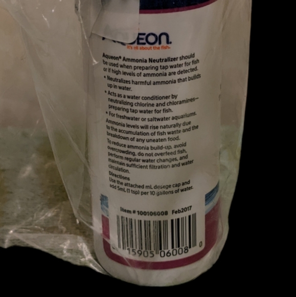 Aqueon Ammonia Neutralizer Aquarium Water Conditioner Treatment NWT - Picture 3 of 4